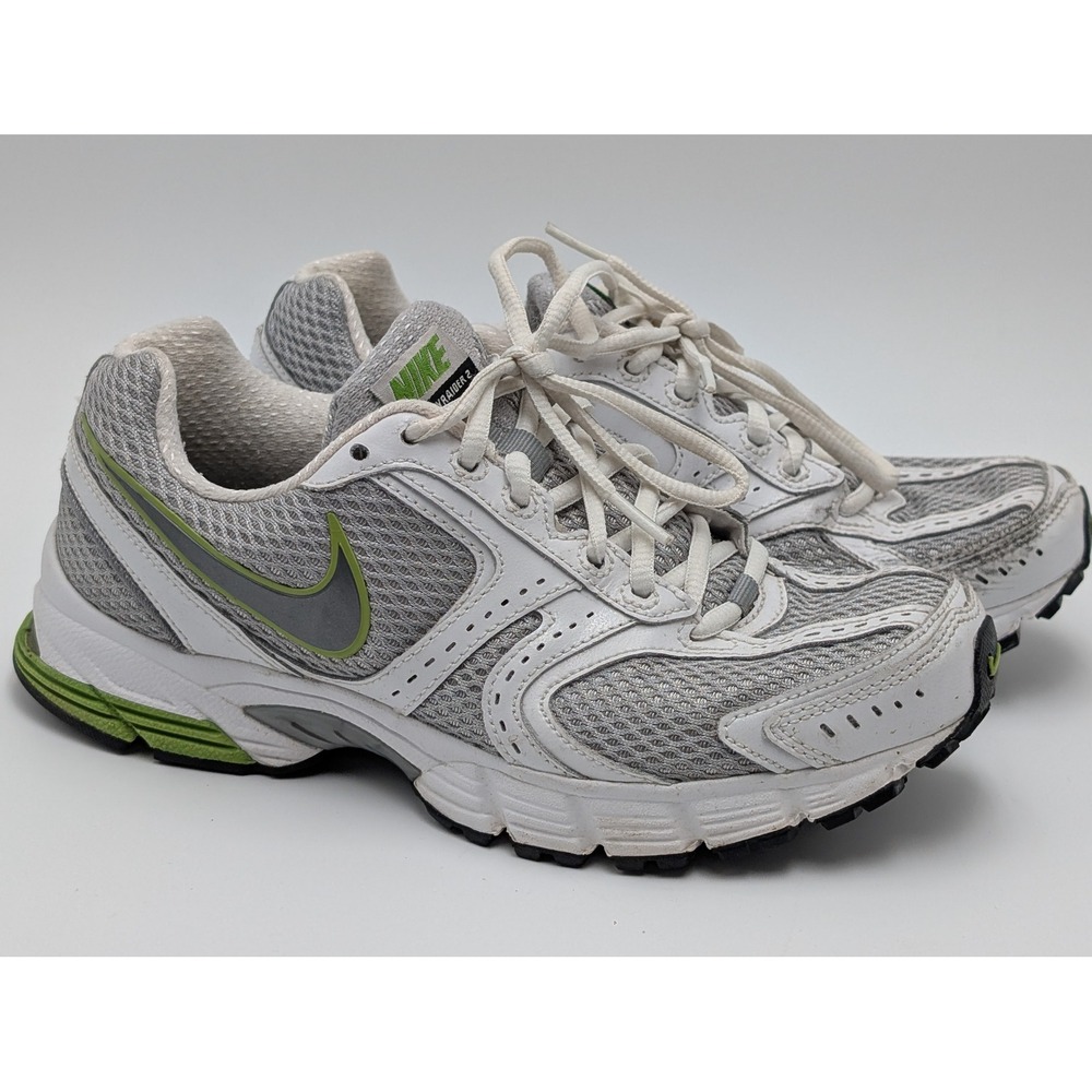 Nike Running Shoes Womens 8 White Grey Skyraider 2 386511-001 Air Y2K Retro Mesh
